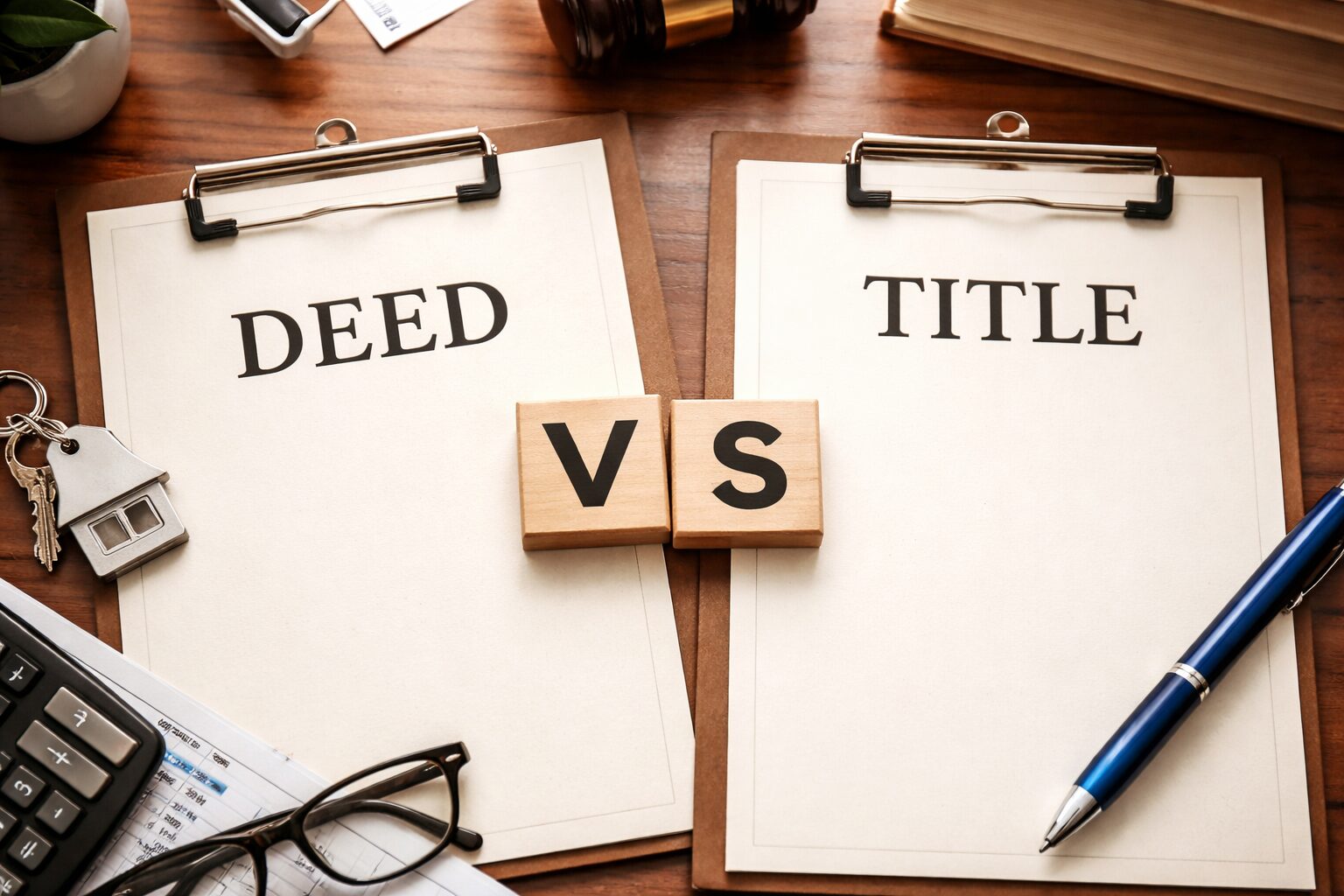 difference between deed and title difference between deed and title