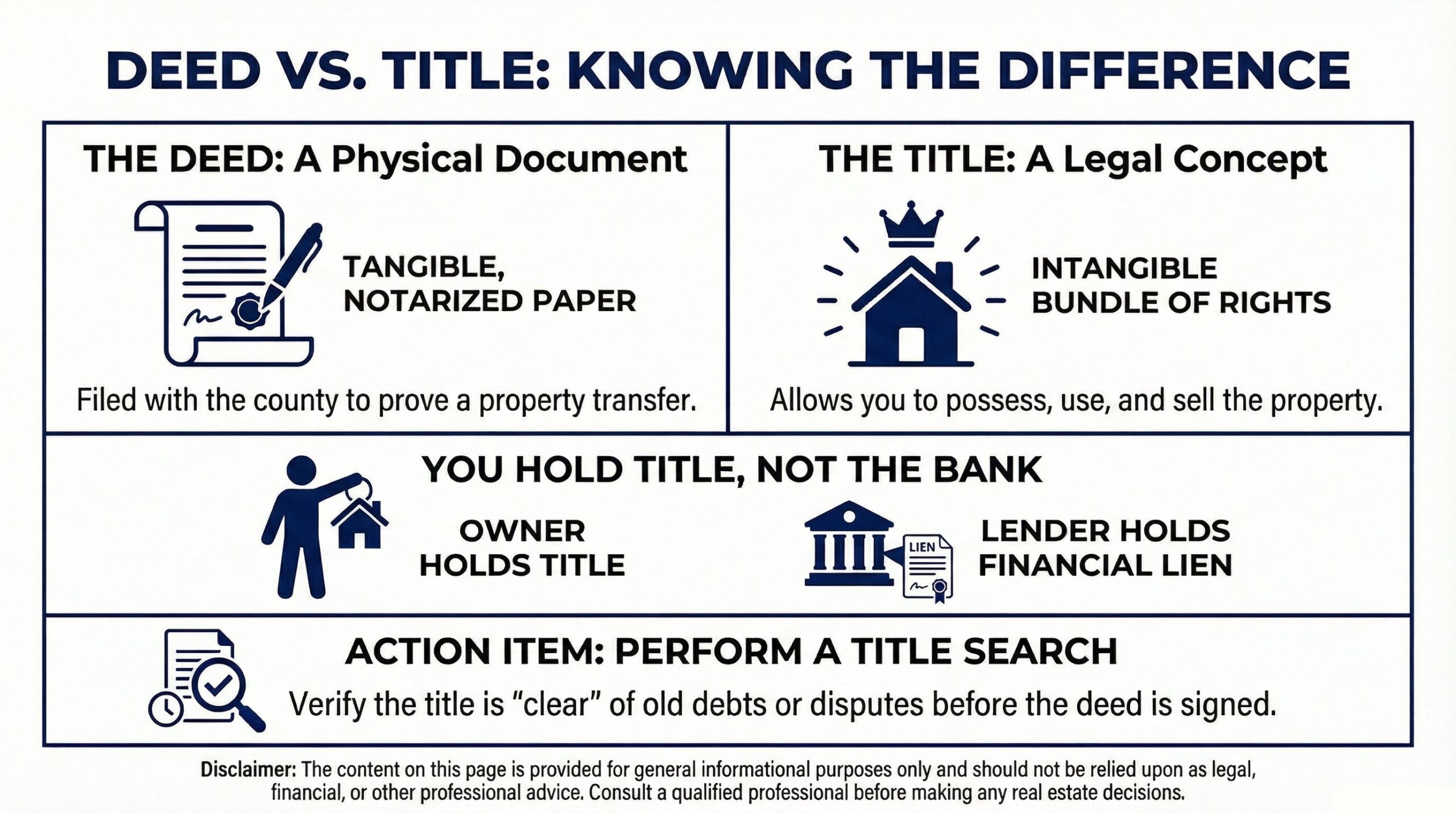 What’s The Difference Between Deed vs Title