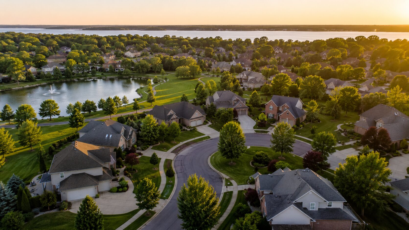 Homes in a metro Detroit HOA community